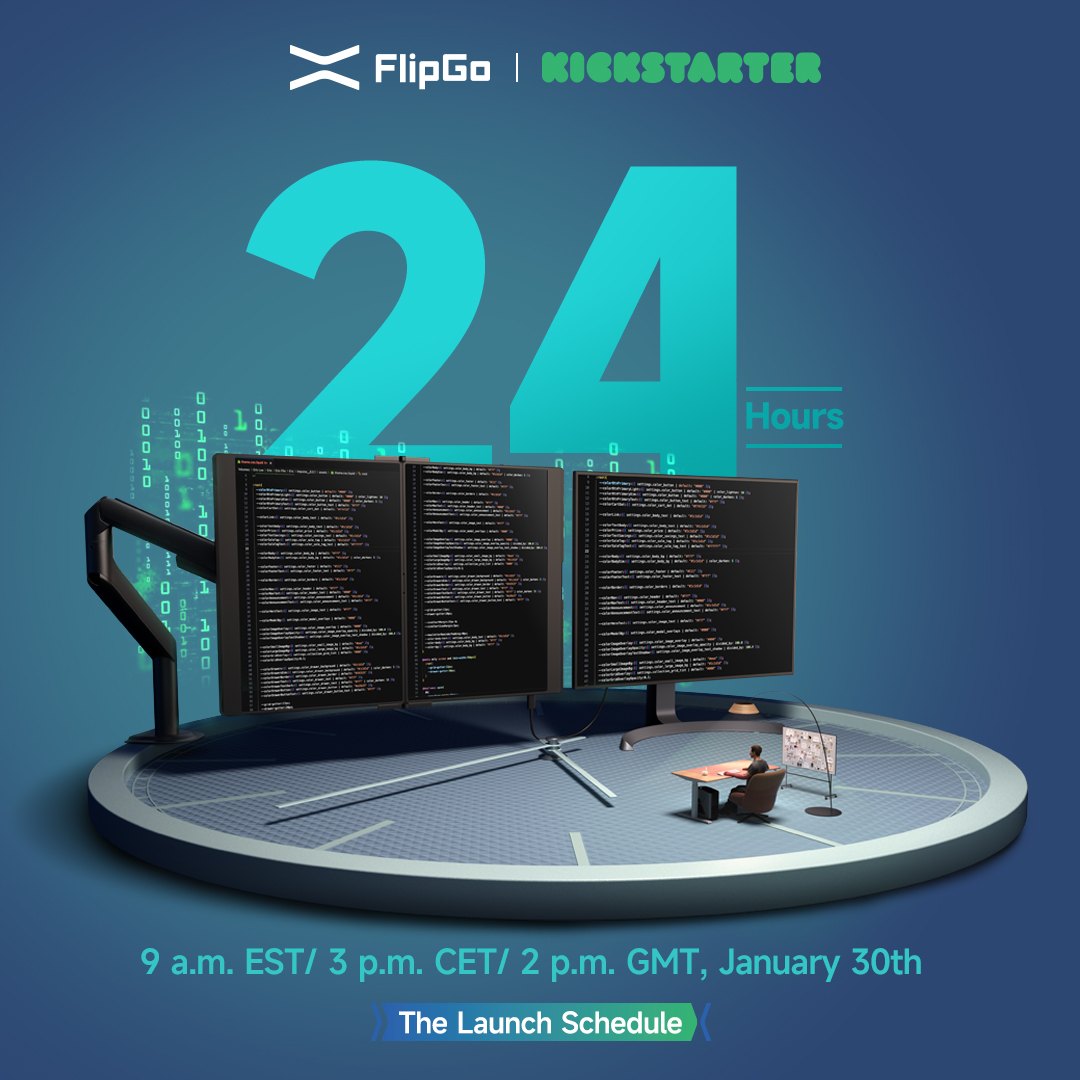 FlipGo 众筹倒计时 24 小时海报