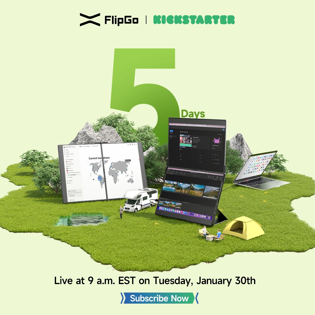 FlipGo 众筹倒计时第 5 天海报