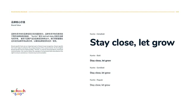 NehNehBaby 品牌手册 21 品牌主张 · Stay close, let grow